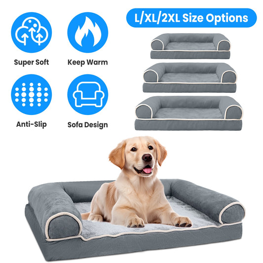 Comfortable Dog Bed Sofa – Washable Removable Cover Pet Cushion for Medium & Large Dogs (1 pc)